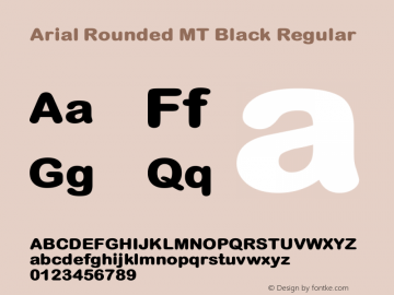 Arial Rounded MT Black