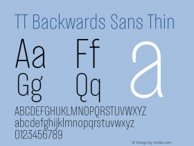 TT Backwards Sans