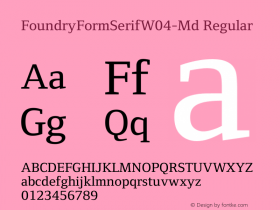 FoundryFormSerifW04-Md