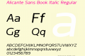 Alicante Sans Book Italic