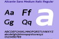 Alicante Sans Medium Italic