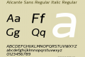 Alicante Sans Regular Italic