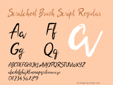 Scratched Brush Script