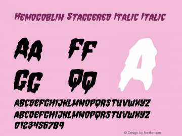 Hemogoblin Staggered Italic