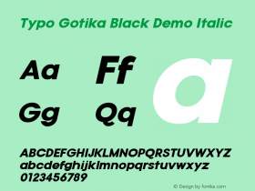 Typo Gotika Black Demo