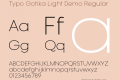 Typo Gotika Light Demo