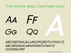 Typo Gotika Small Caps Demo