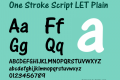 One Stroke Script LET