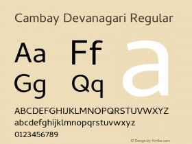 Cambay Devanagari