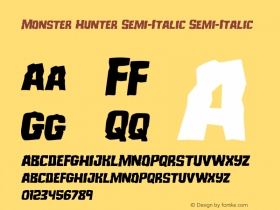 Monster Hunter Semi-Italic