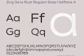 Zing Sans Rust Regular