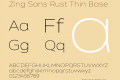 Zing Sans Rust Thin