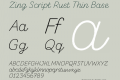 Zing Script Rust Thin