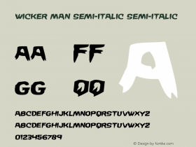 Wicker Man Semi-Italic