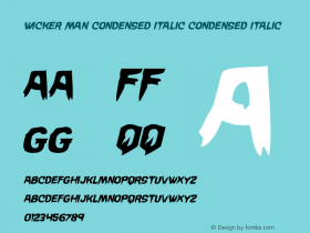Wicker Man Condensed Italic