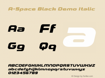 A-Space Black Demo