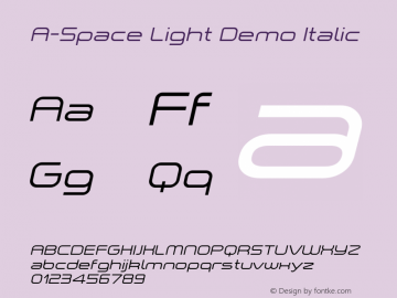 A-Space Light Demo