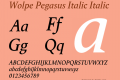 Wolpe Pegasus Italic