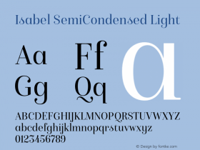 Isabel SemiCondensed