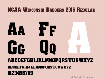 NCAA Wisconsin Badgers 2016