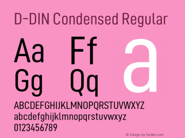 D-DIN Condensed