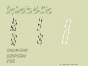 Sharp Grotesk Thin Italic 06