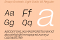 Sharp Grotesk Light Italic 18