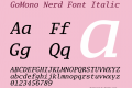 GoMono Nerd Font