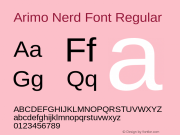 Arimo Nerd Font
