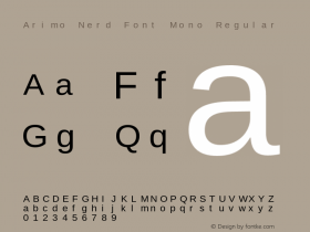 Arimo Nerd Font Mono