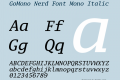 GoMono Nerd Font Mono