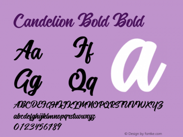 Candelion Bold