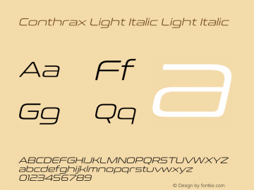 Conthrax Light Italic