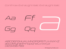 Conthrax ExtraLight Italic