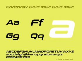 Conthrax Bold Italic