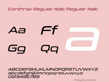 Conthrax Regular Italic