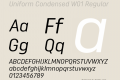 Uniform Condensed W01