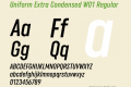 Uniform Extra Condensed W01