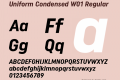 Uniform Condensed W01