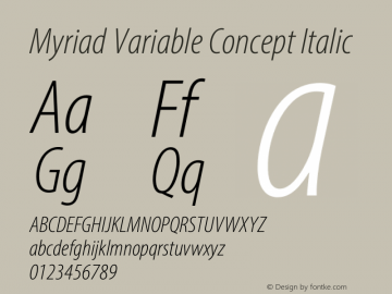 Myriad Variable Concept