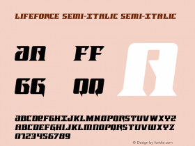 Lifeforce Semi-Italic