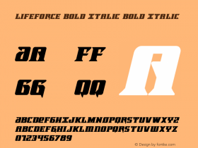 Lifeforce Bold Italic