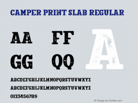 Camper Print Slab
