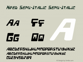 Xped Semi-Italic