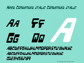 Xped Condensed Italic