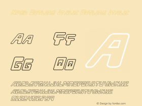 Xped Outline Italic