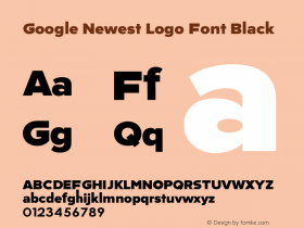 Google Newest Logo Font