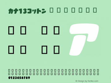 カナ13コットン