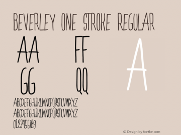 Beverley one stroke