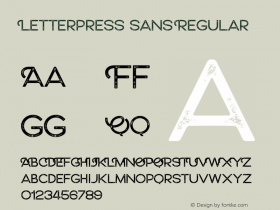 Letterpress Sans